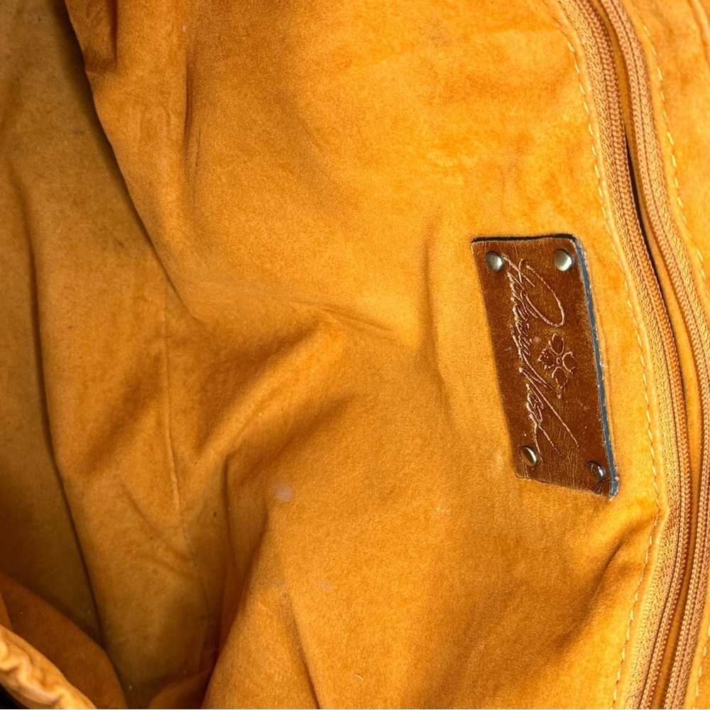 Patricia Nash valora crossbody satchel tooled leather purse - Picture 7 of 7